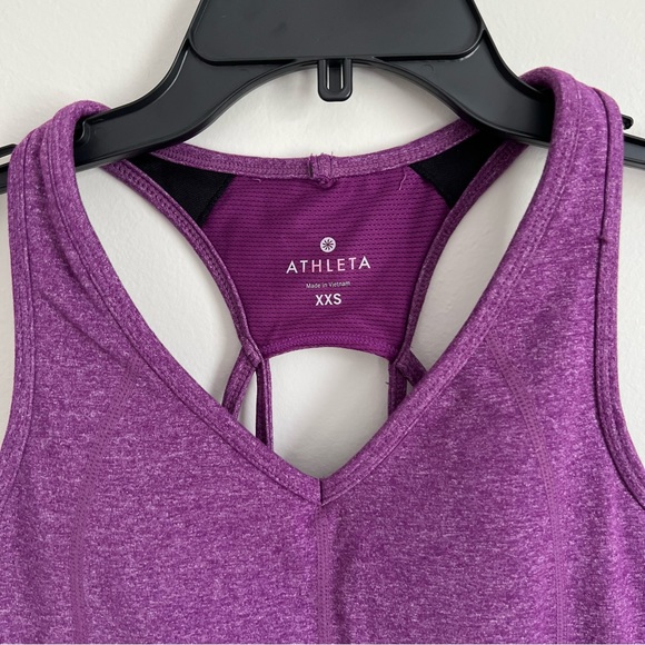 Athleta Equator Tank Top Sports Bra Purple XXS - Picture 4 of 14
